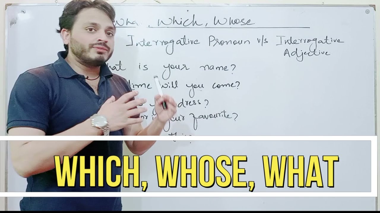 Which, Whose, and What | Interrogative Adjective | By Syed Ali Raza Kazmi