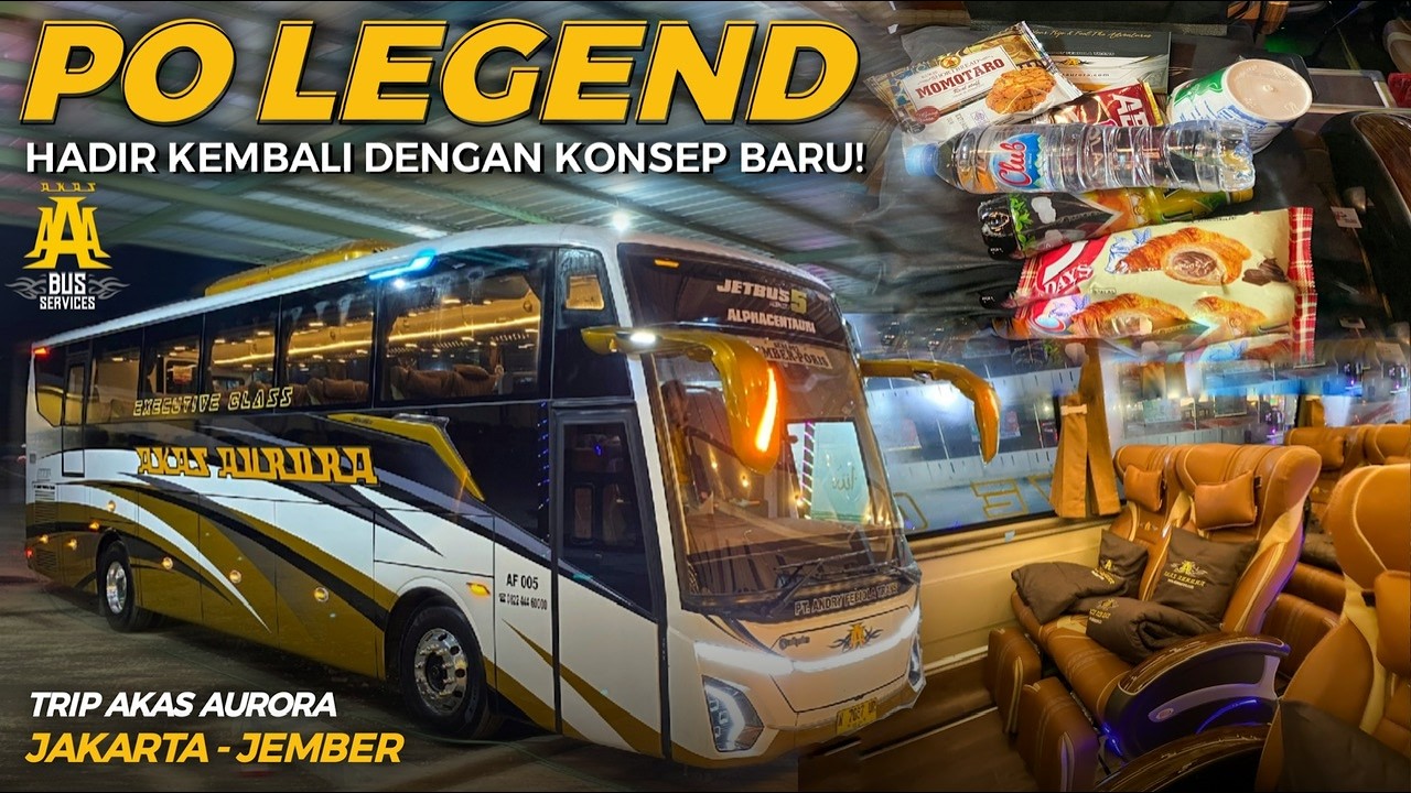 JAKARTA - JEMBER NAIK BIS LEGEND PO AKAS PENUMPANG 5 ORANG TETAP BERANGKAT‼️😍 Trip Akas Aurora AF 05