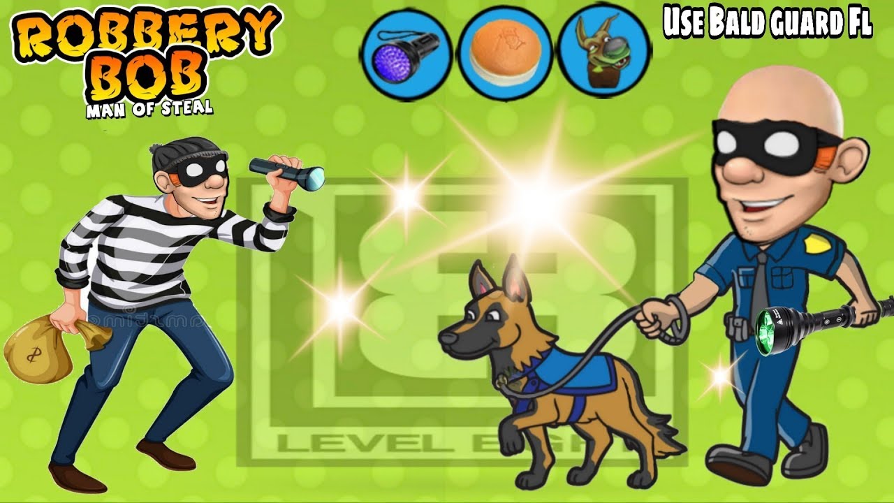 Robbery Bob : Use Bald Guard Costume - Rotten Donut - Teleport Mine - Challenge Part 22