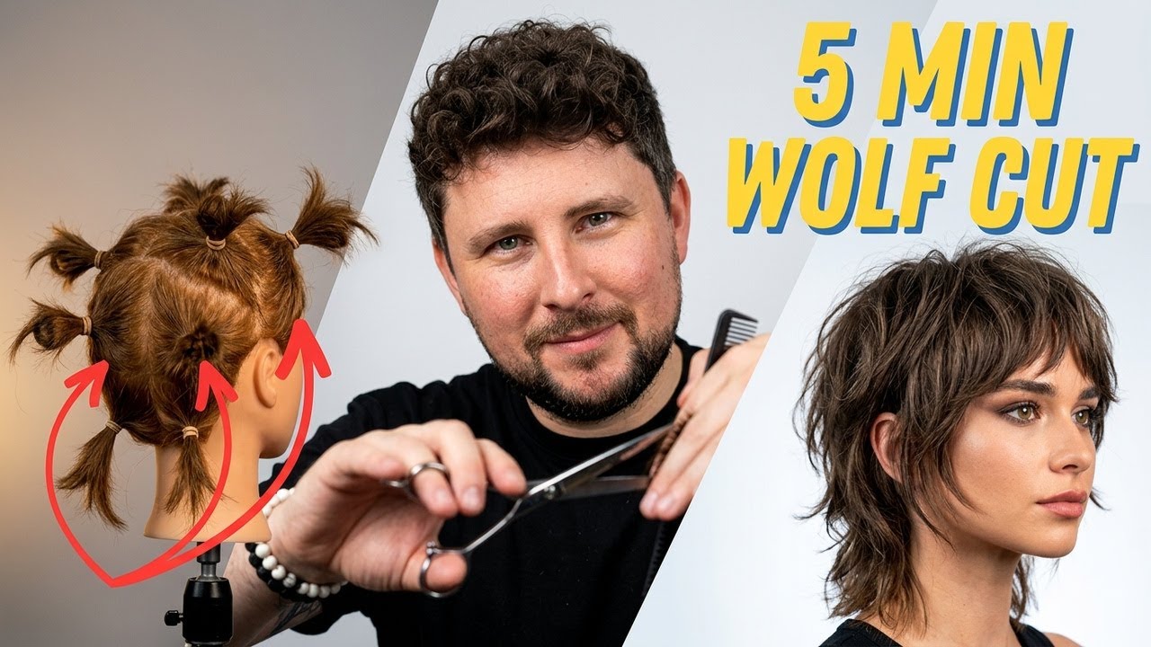 The WOLFette haircut in 5 minutes  summer trend how to tutorial new wolf cut 2023