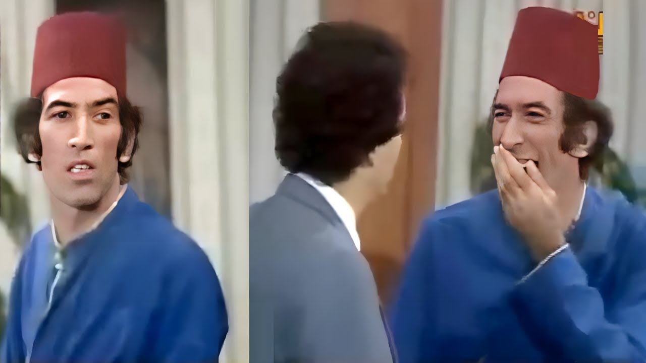 نجاح الموجي مش قادر يمسك نفسه من الضحك لما خلى المخرج كان هيشد فى شعره على المسرح 😂😂 صريخ ضحك 🤣🤣