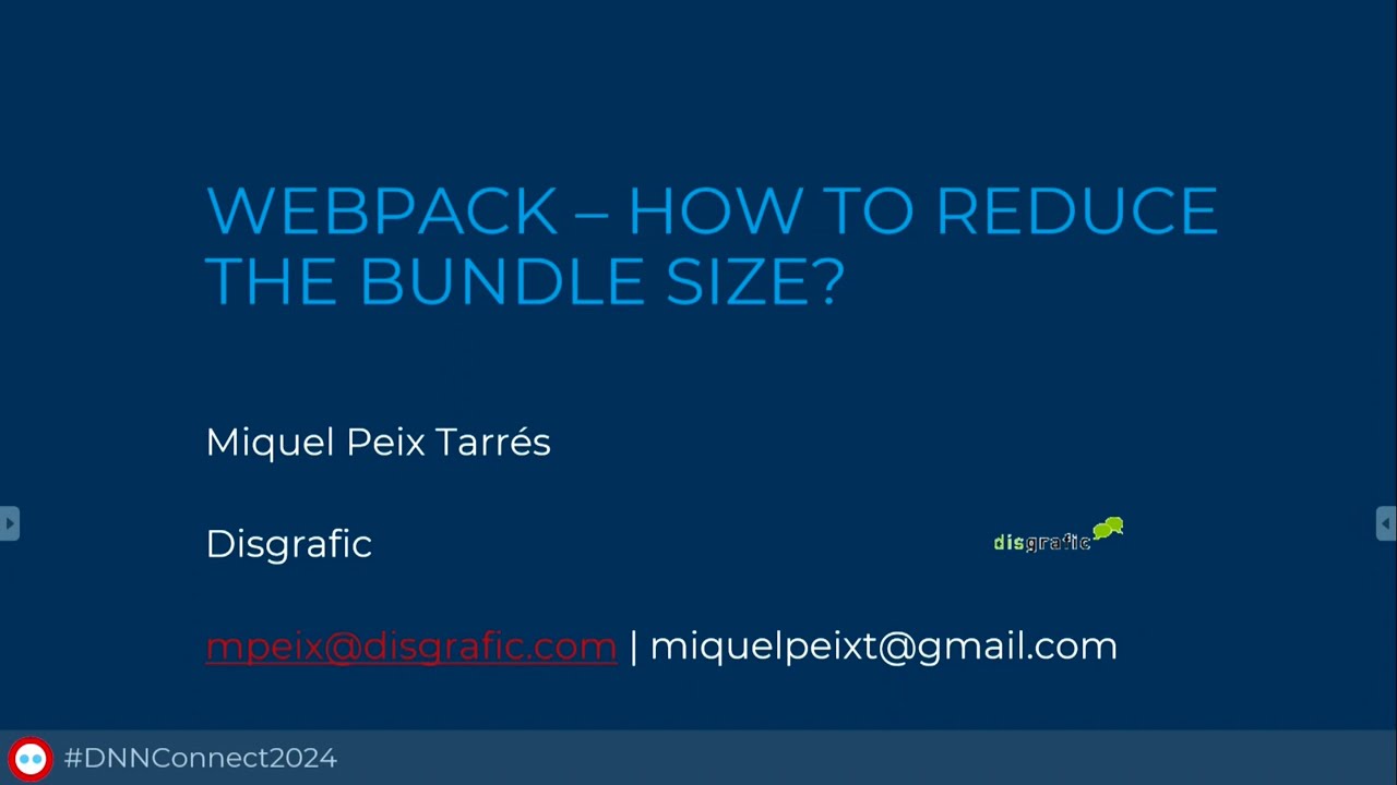 Miquel Peix: Webpack - How to reduce the bundle size?