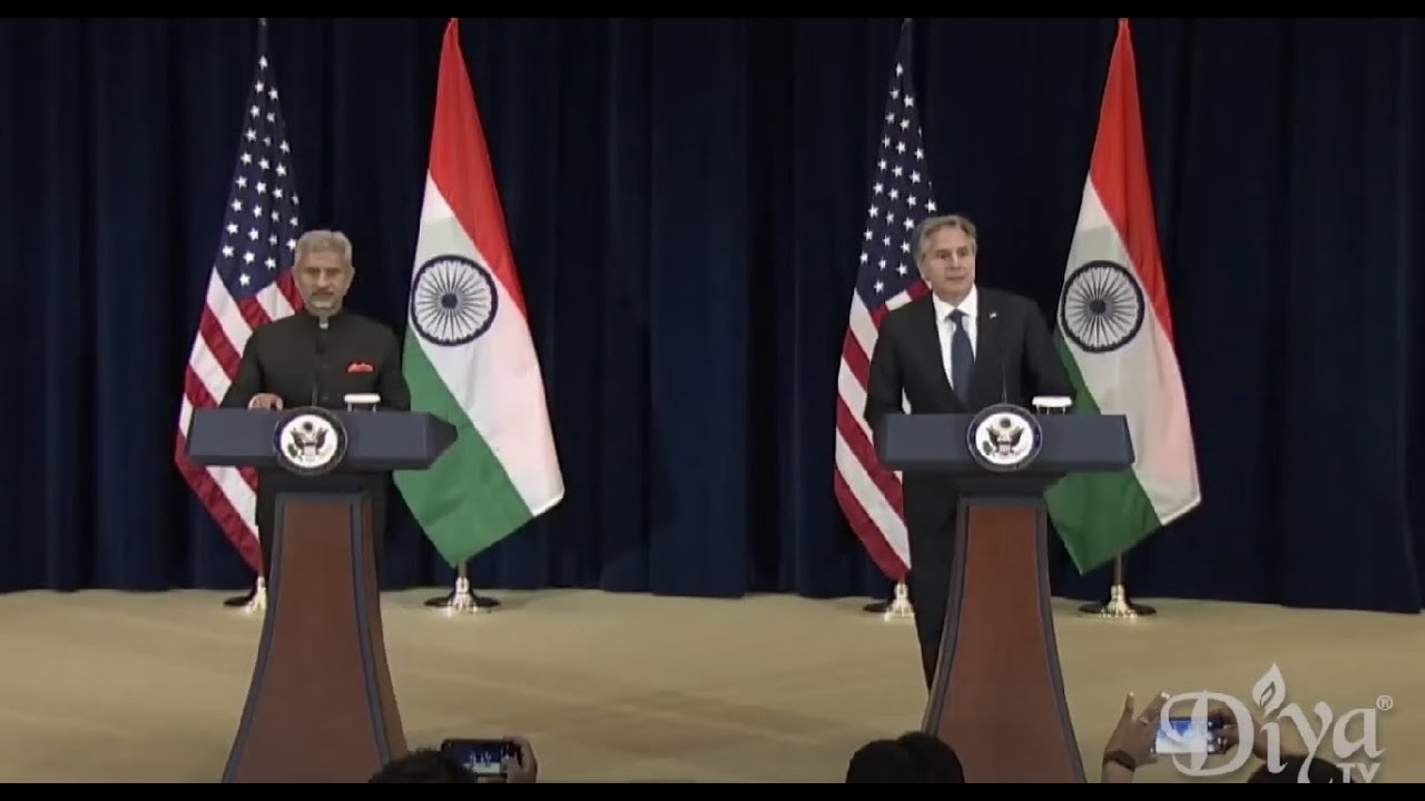 Antony Blinken & S. Jaishankar joint press conference | US & India | Diya TV