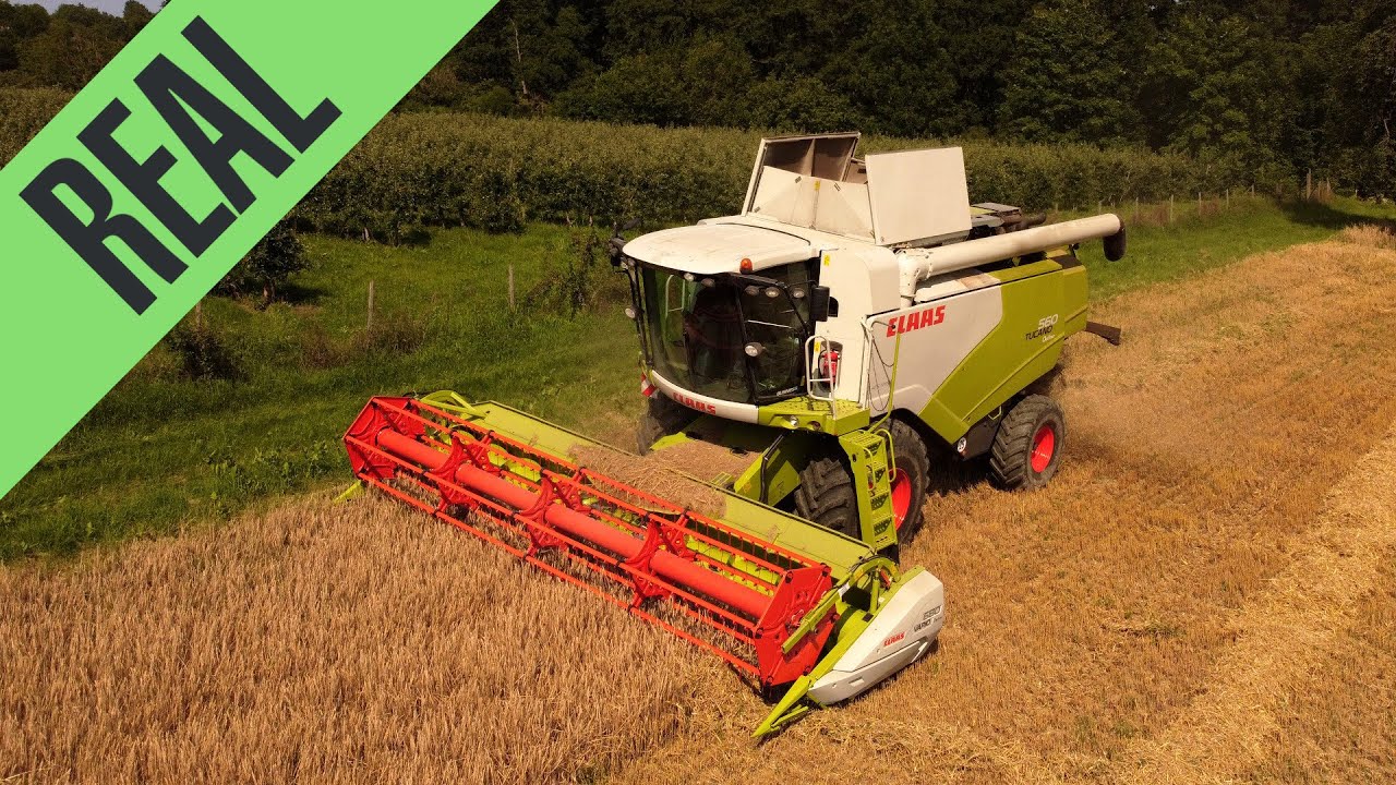 Gerste dreschen 2021 am Bodensee 🌾 | Claas Tucano 560 [HD]