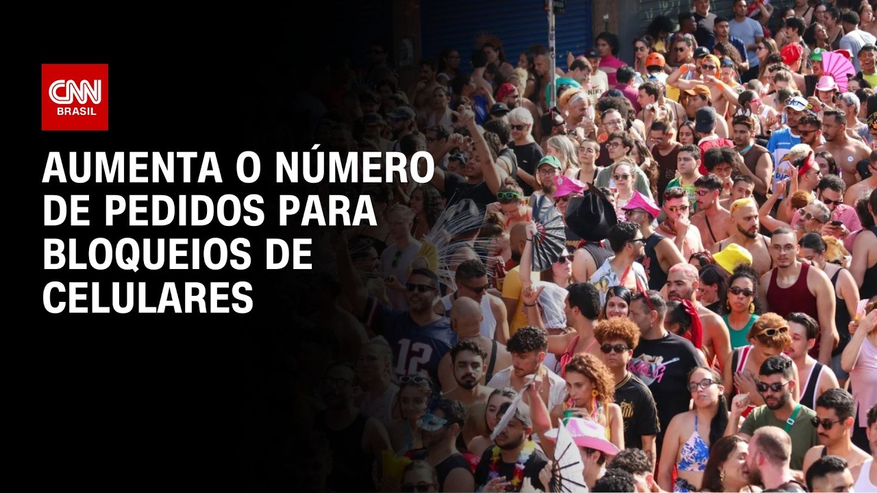 Celular Seguro: Bloqueios de celulares crescem 39% no Carnaval 2026 | LIVE CNN