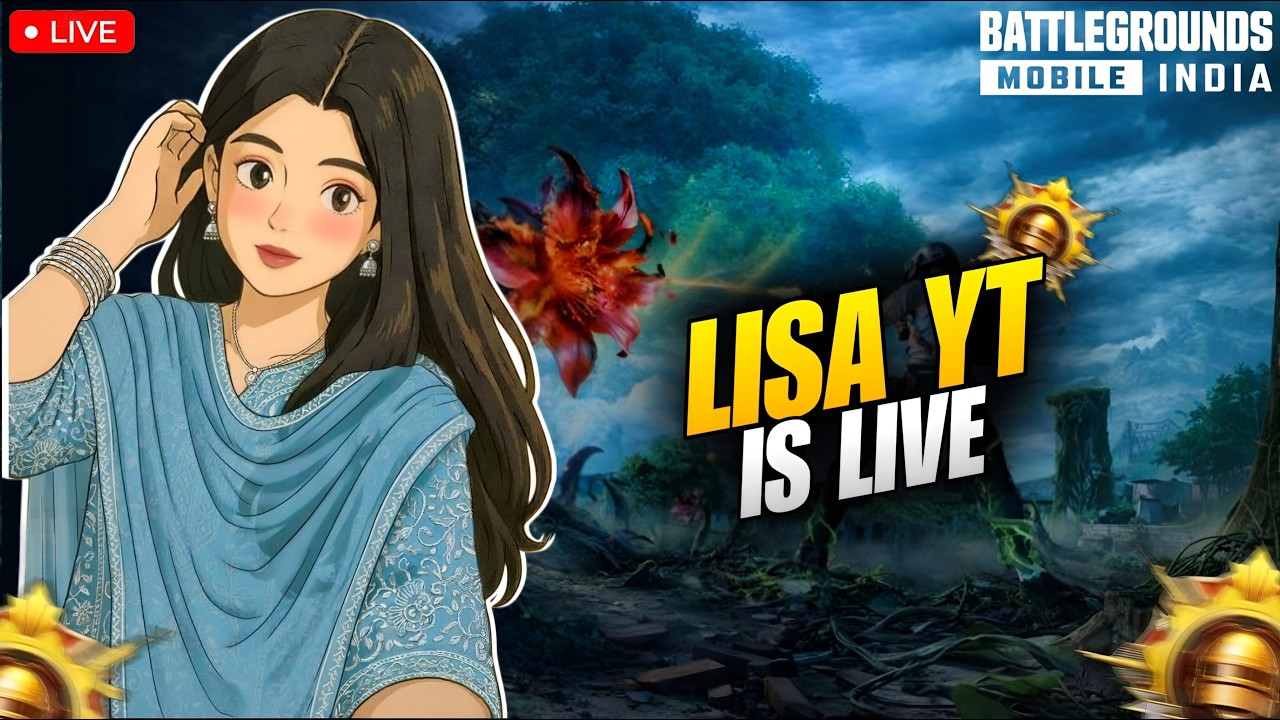 Telugu Girl Live - bgmi Live - తెలుగులో -  Girl Solo vs Squad - Live - Top 100 Conqueror Lobby