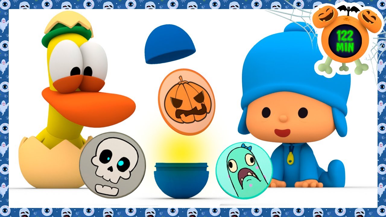 🎃 POCOYÓ HALLOWEEN  - Finger Family (Familia Dedo) 122 min CARICATURAS y DIBUJOS ANIMADOS para niños