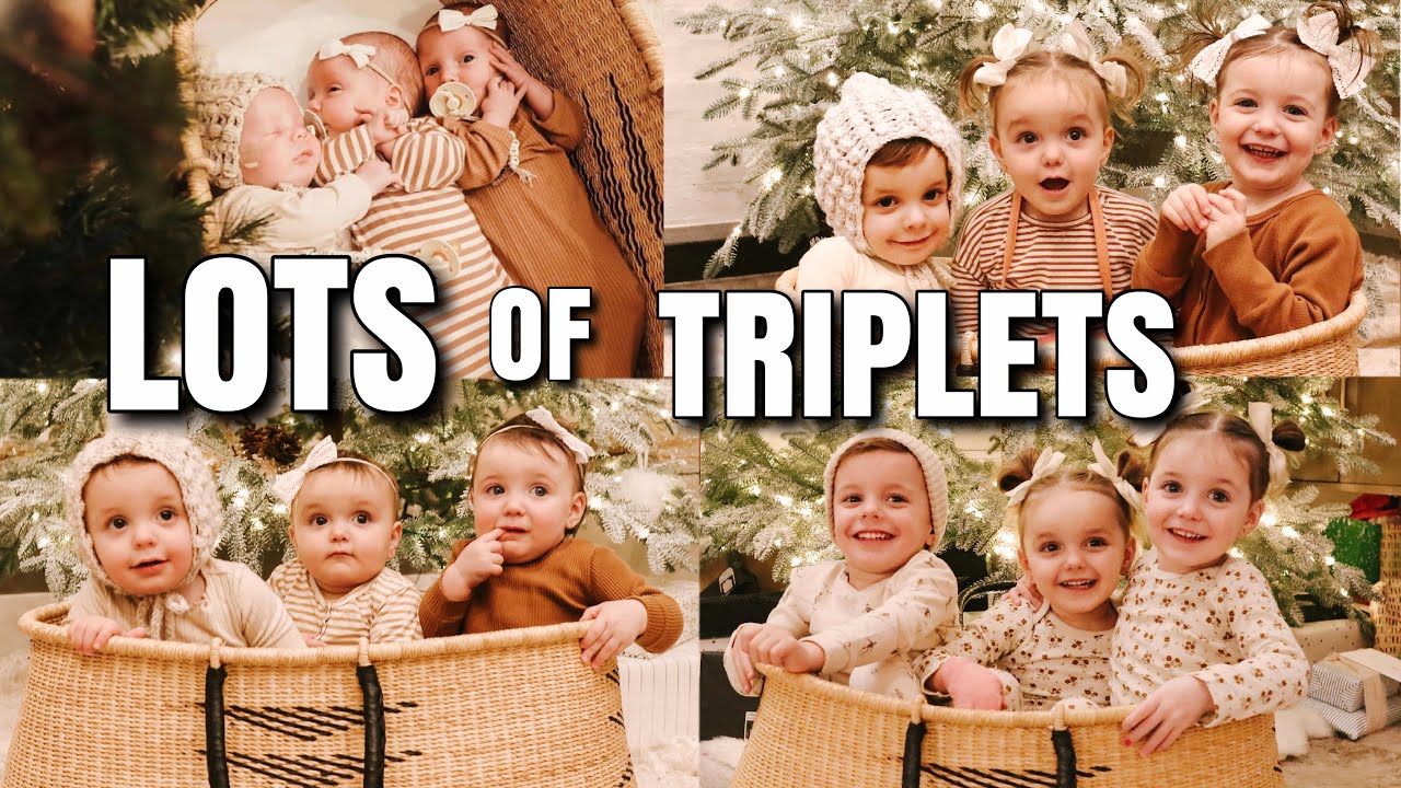 Four Sets of TRIPLETS! | Opening Presents On Christmas Eve 2021