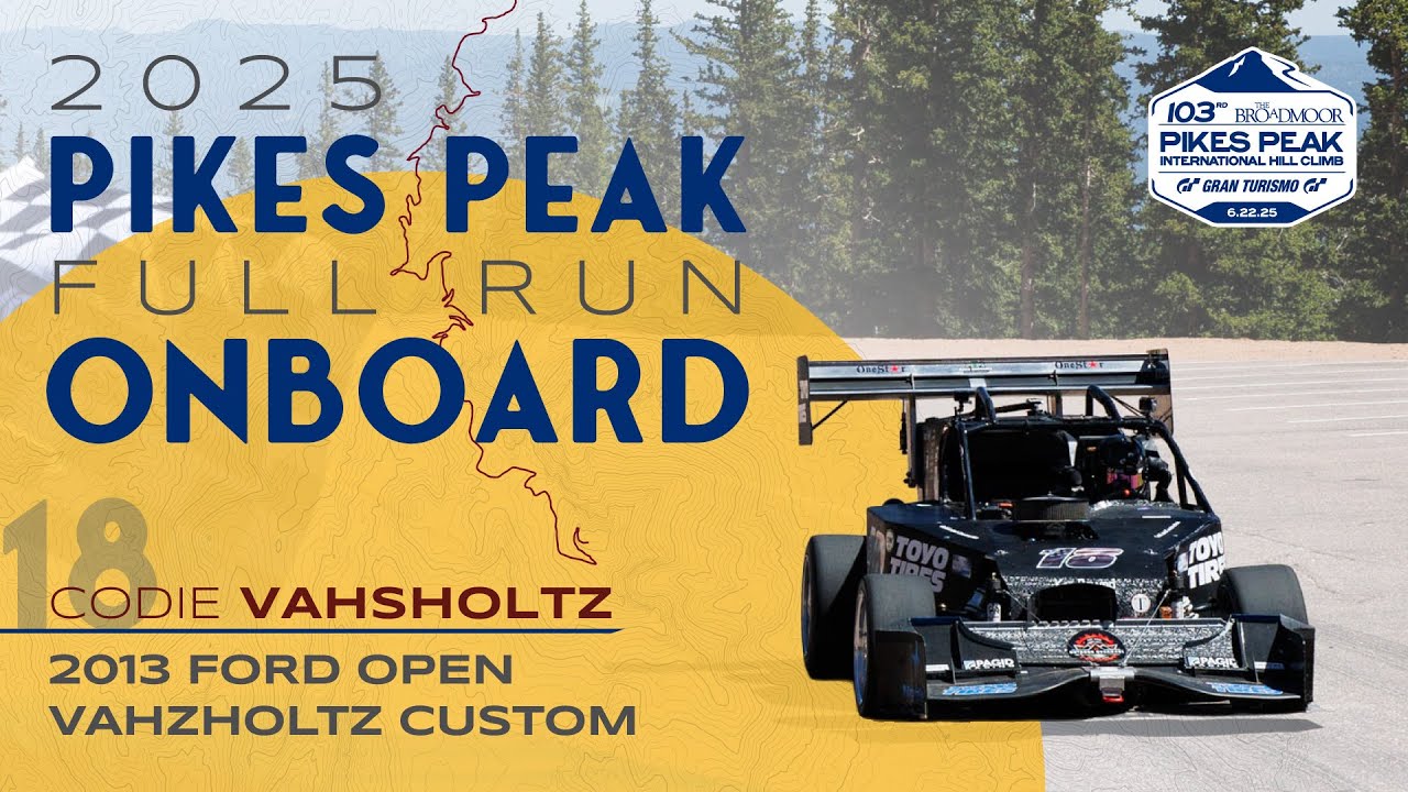 Pikes Peak Race Day Onboard 2025 | Codie Vahsholtz | 2013 Ford Open Vahsholtz Custom