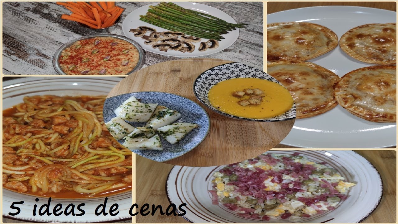 5 IDEAS DE CENAS | Recetas Fáciles y Rápidas de hacer, listas en pocos minutos