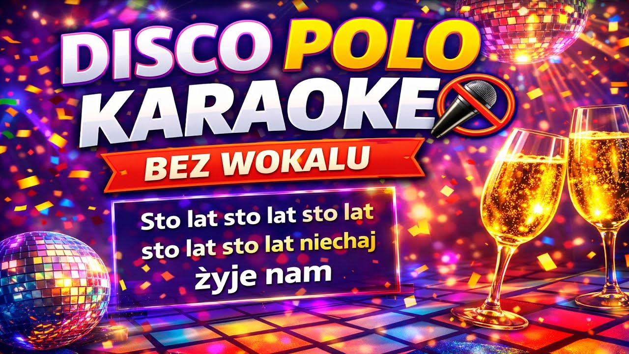 Sto Lat Disco Polo | Karaoke Imprezowe Bez Wokalu | Sto lat sto lat sto lat sto lat niechaj żyje nam