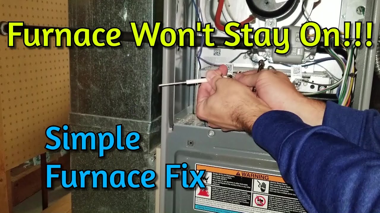 Fix a Furnace That Won't Stay Running | Extremely Easy Fix