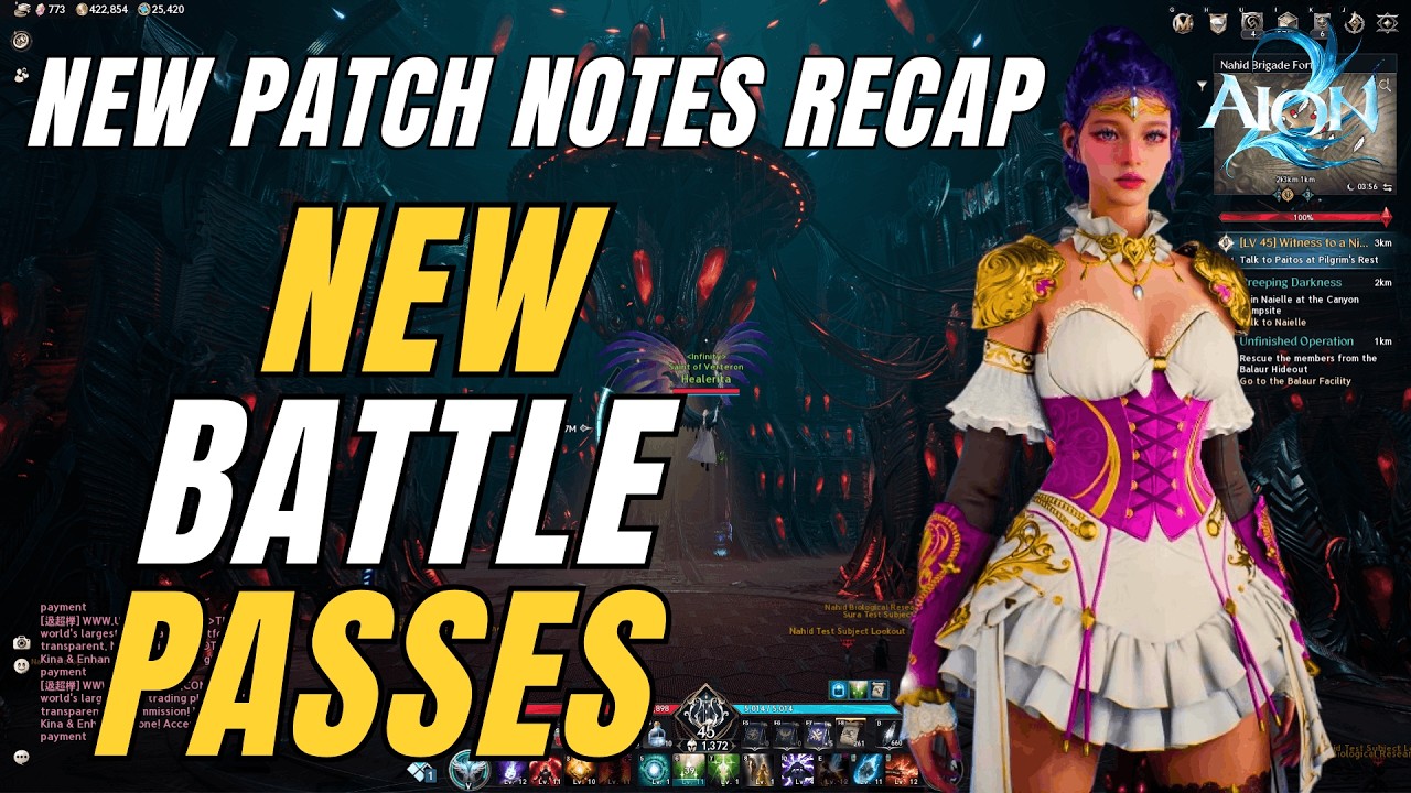 AION 2 New Patch Notes Recap - NEW BATTLE PASSES, Classes Changes, Kinah Refund, New Arcana & more..