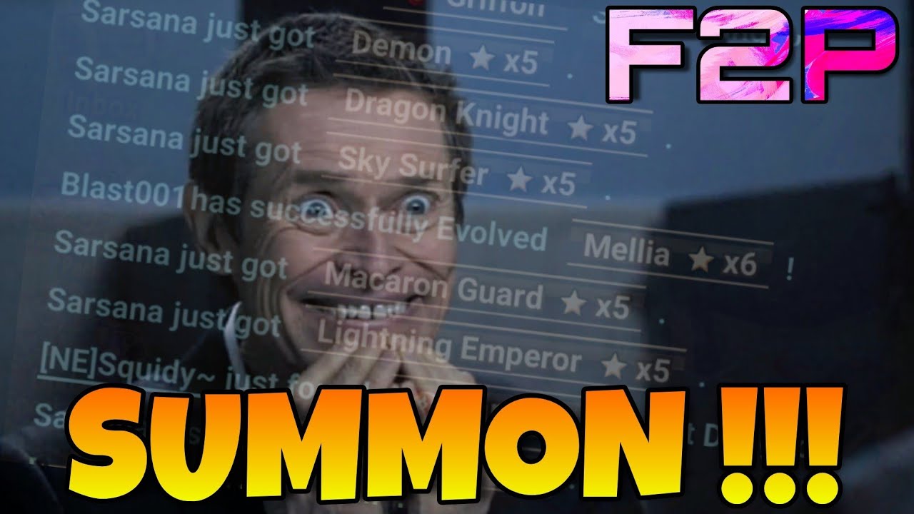 F2P MASS SUMMON !!! SUMMONERS WAR