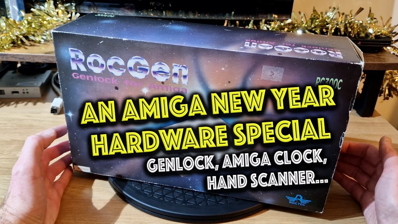 Новый год на Amiga - Rocgen Genlock, Hand Scanner...