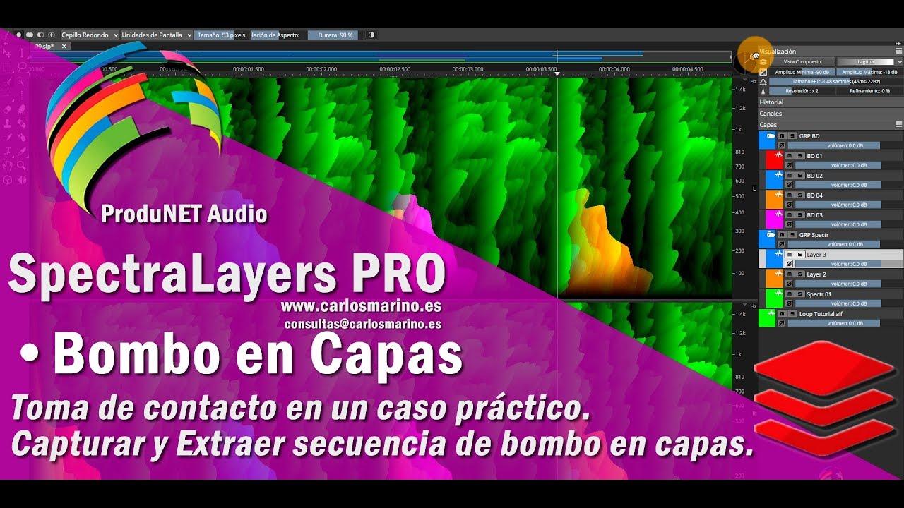 Steinberg SpectraLayers Pro - Extracción de un Bombo en Capas