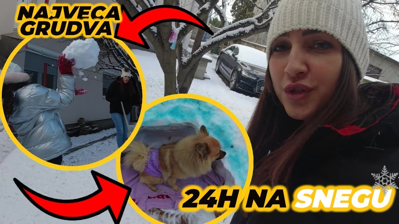 24h NA SNEGU *CHALLANGE* NAPRAVILI KUCU OD SNEGA