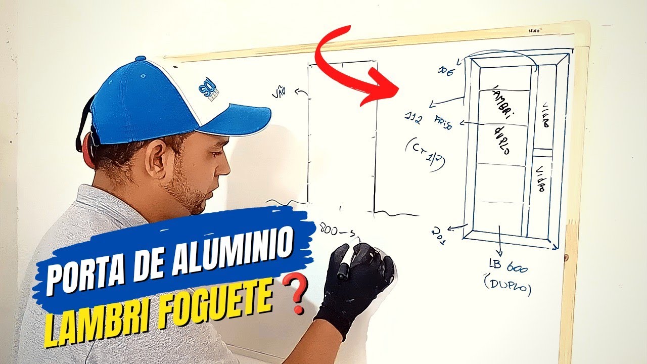 como fazer porta de alumínio lambri duplo passo a passo