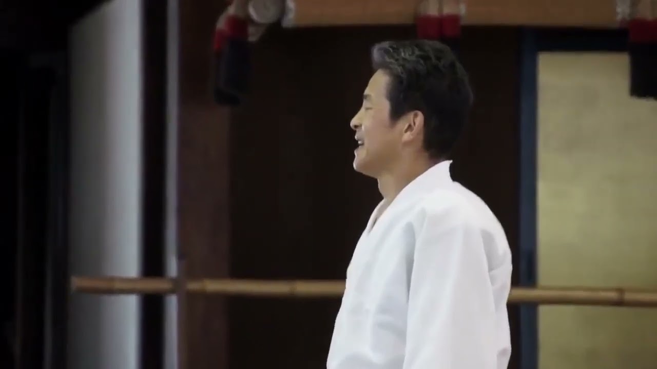 YASUNO Masatoshi Aikido Shihan in Heian Shrine Kyoto