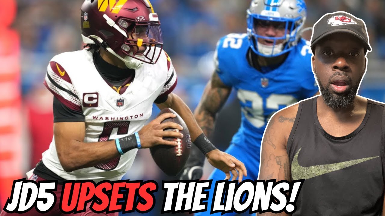 CHIEFS FAN REACTS TO! Washington Commanders vs. Detroit Lions | 2024 Divisional Round Highlights!