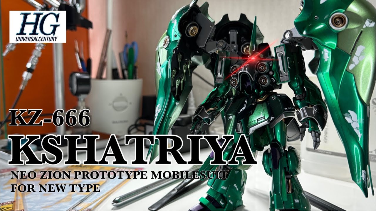 【ガンプラ全塗装】 総額3万円越え‼︎美しきメタルパーツでディティールアップ‼︎＜HGクシャトリヤ＞