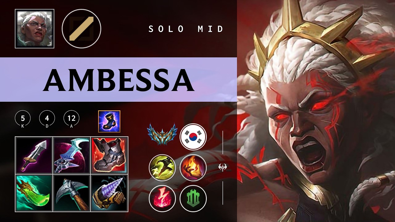Ambessa Mid vs Talon - KR Challenger Patch 26.03