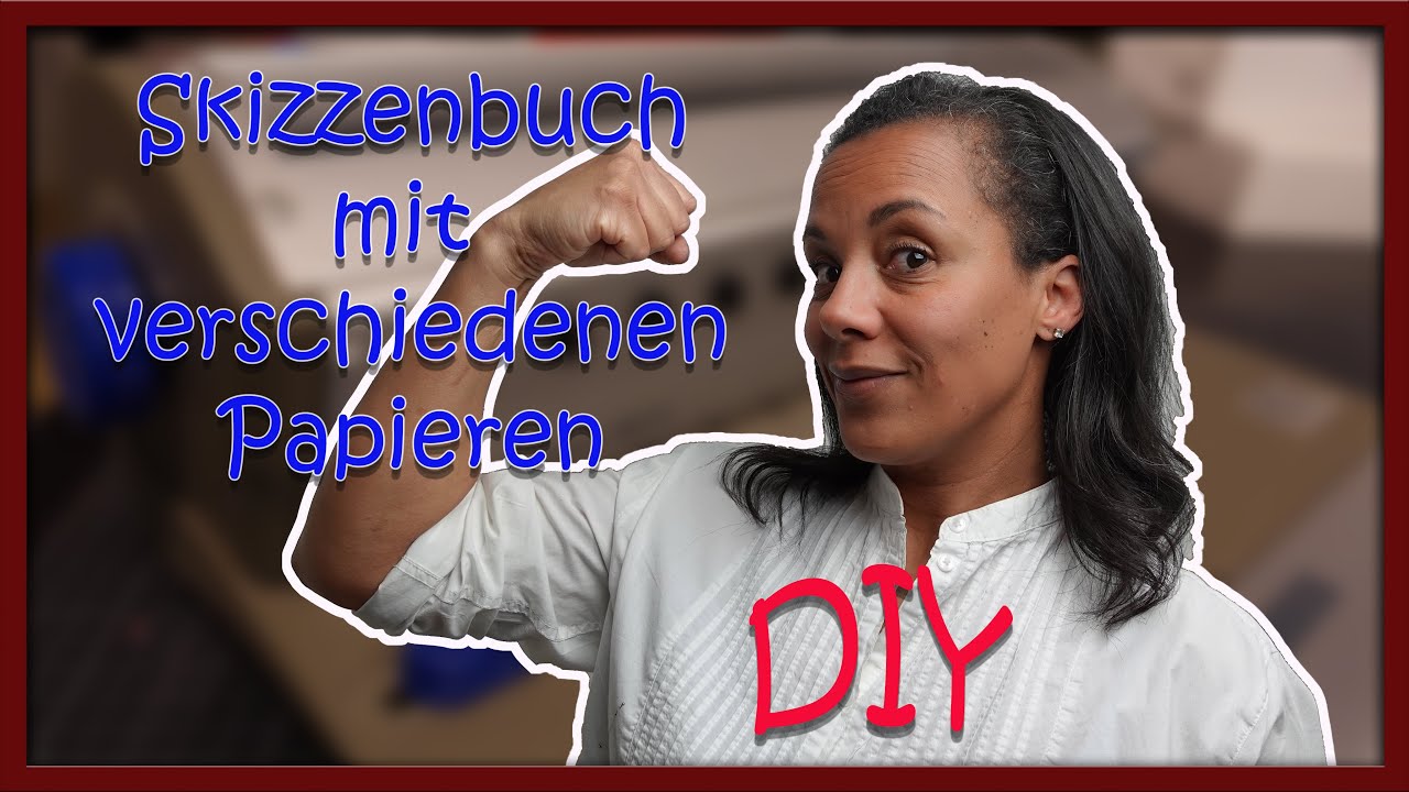 Skizzenbuch mit verschiedenen Papieren selber binden -DIY - Selbstgemachtes Sketchbook auch bei Etsy