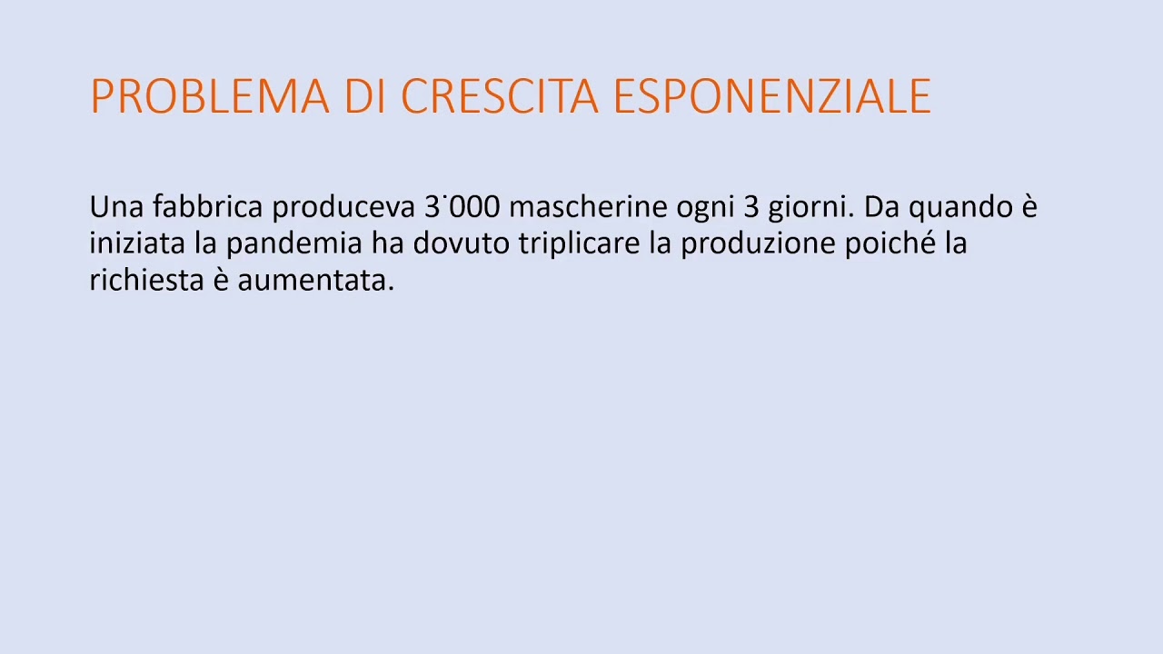 Problema di crescita esponenziale