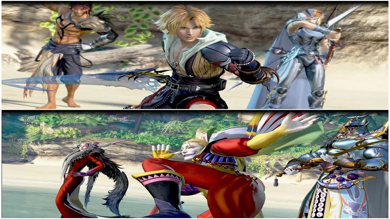 Dissidia: Final Fantasy NT (PS4) Tidus/Firion/Jecht V.s. Kekfa/Ultimecia/Exdeath HD 720p 60fps