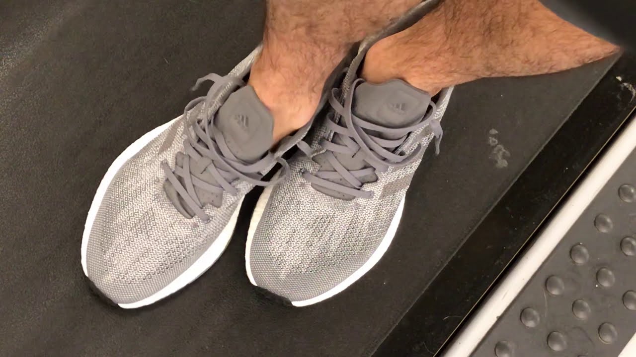 On The Treadmill Adidas Boost DPR Running Shoes-Sockless and Insole-less