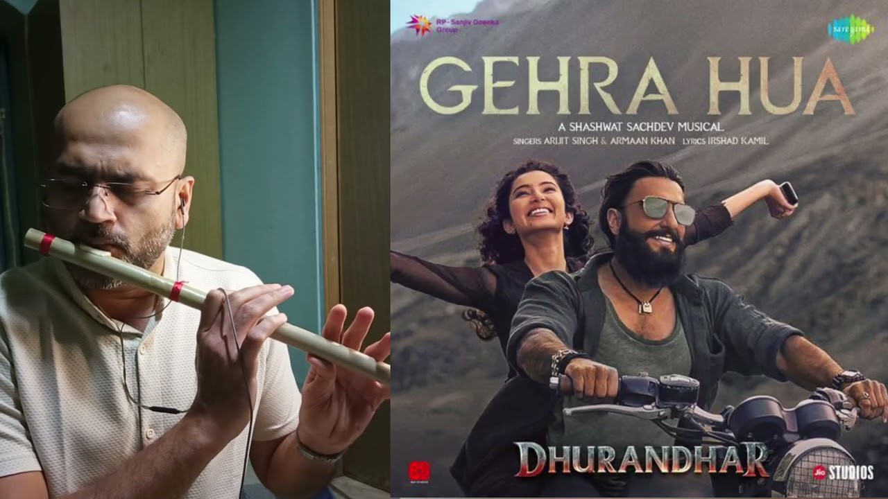Gehra Hua | Flute Cover | Dhurandhar | Arijit Singh #gehrahua #dhurandhar #flute 