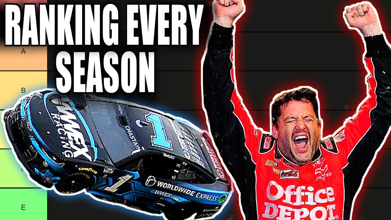 Ranking Every NASCAR Season I've Watched!