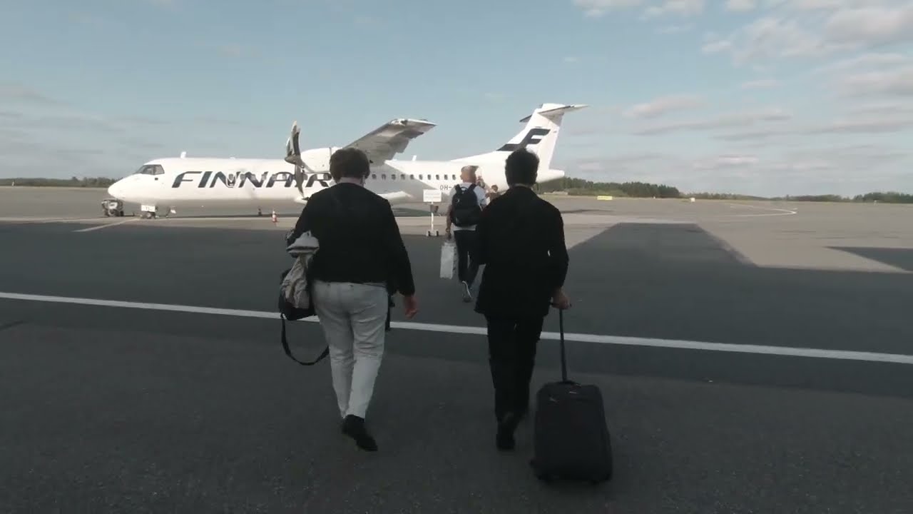 FLIGHT VLOG KUOPIO - HELSINKI ATR 72-500. 4K