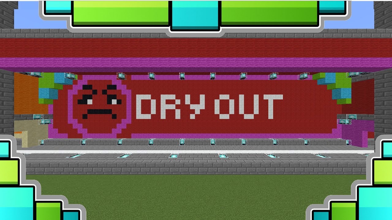 GEOMETRY DASH LEVEL 4 - DRY OUT IN MINECRAFT! (DOWNLOAD IN THE DESCRIPTION)