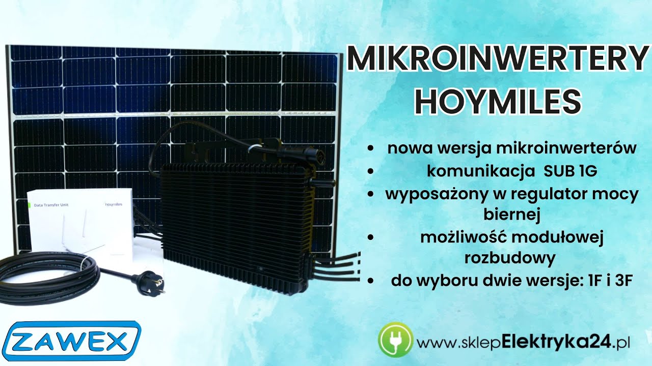Mikroinwertery HOYMILES &ndash; mikro falowniki &ndash; HIT fotowoltaiki