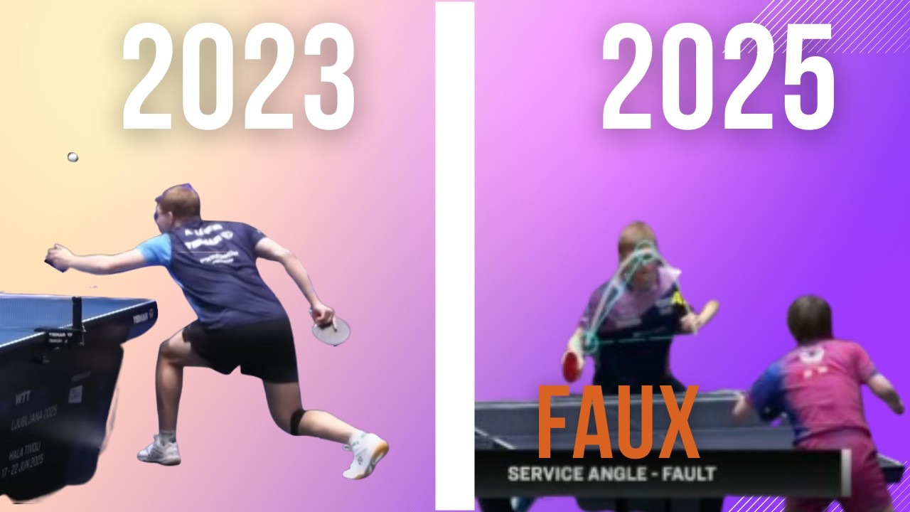 Les pros du tennis de table servent FAUX !