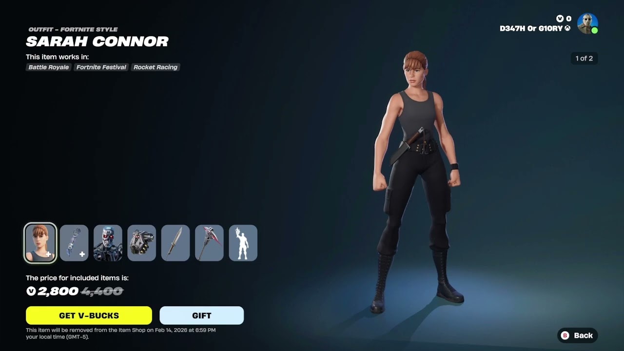 TERMINATOR BUNDLE IN SHOP UNTIL FEB 14TH #fortnite #terminator #horror #trending #viral #fyp 