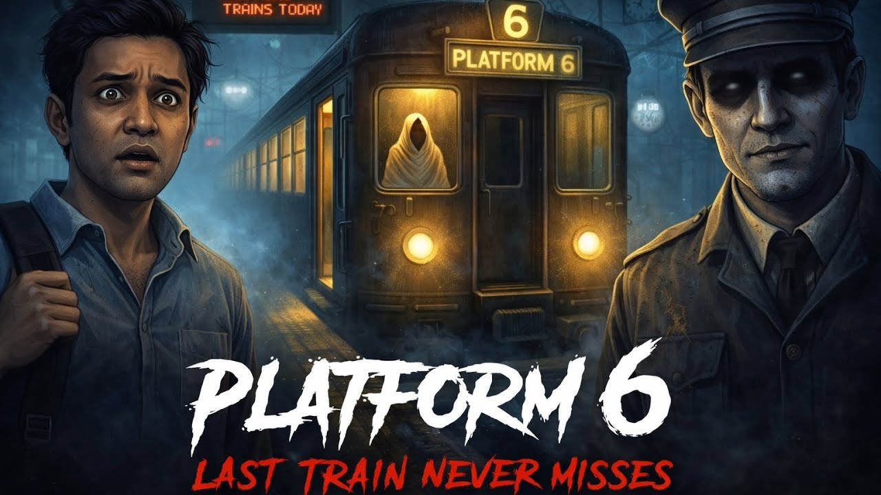 आख़िरी ट्रेन… जो इस दुनिया की नहीं थी 😱 | Platform 6 Horror | 2D Anime Story