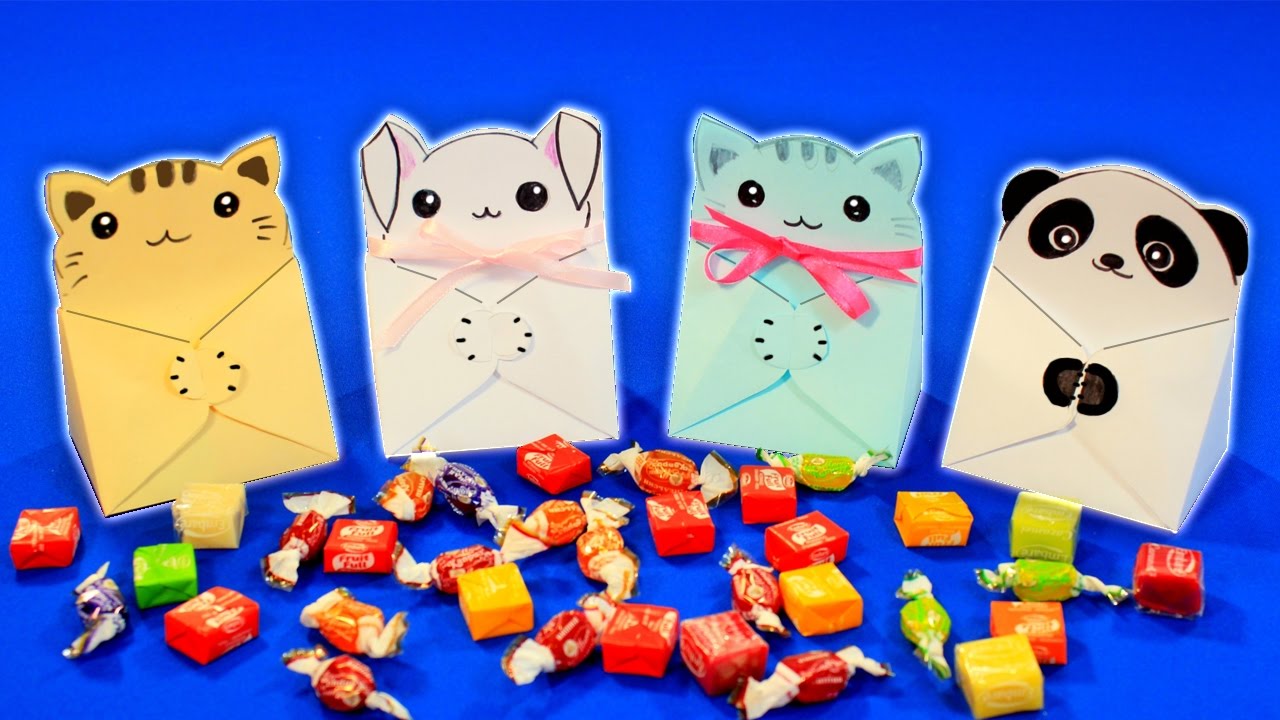 DIY Kawaii Коробочка для подарка из бумаги