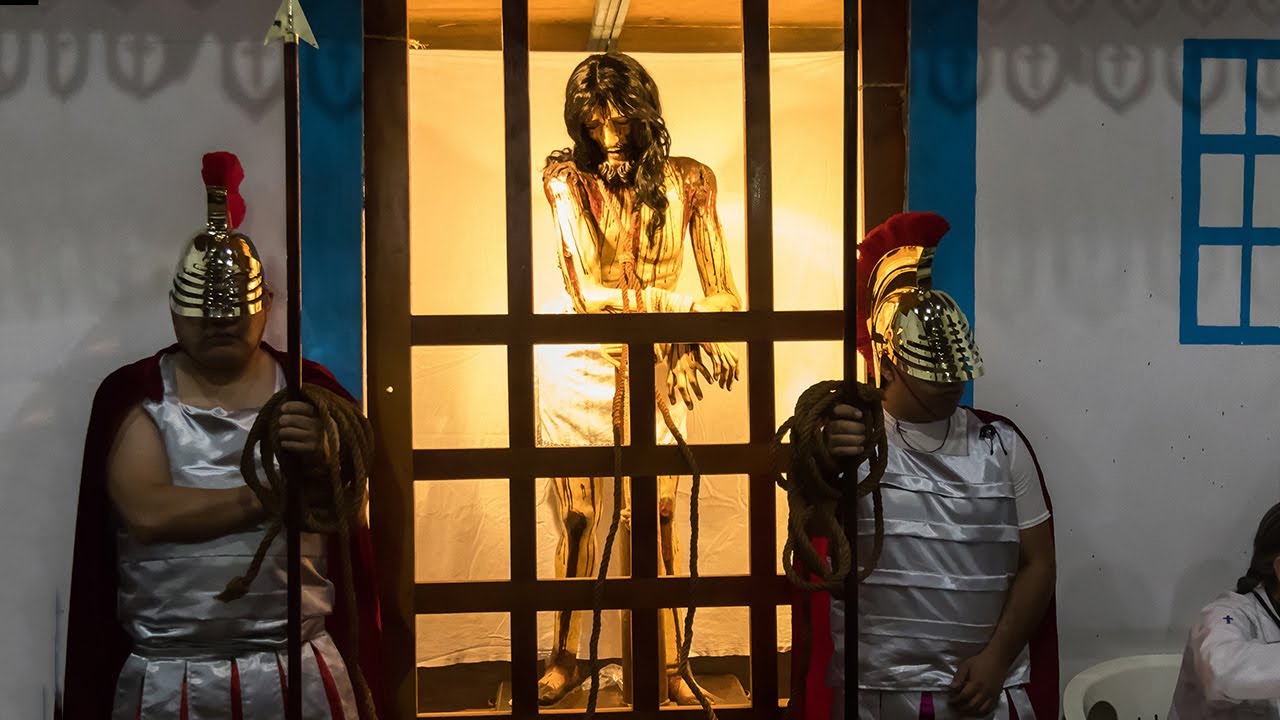 Procesión del prendimiento semana santa en Taxco 2023