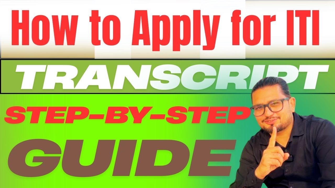 How to Apply for ITI Transcript | Step-by-Step Guide \ ITI Transcript Application Process Explained
