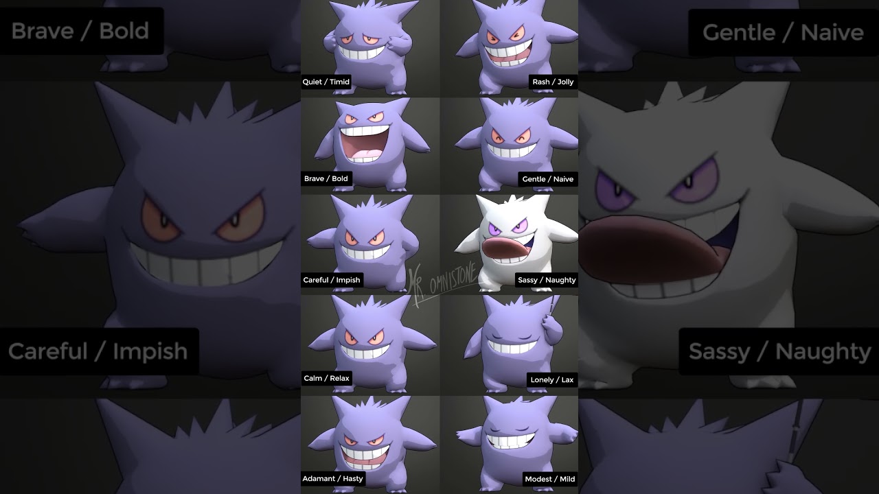 What If GENGAR had different animations depending their Natures ? #pokemon #pokemontcg #pokemongo