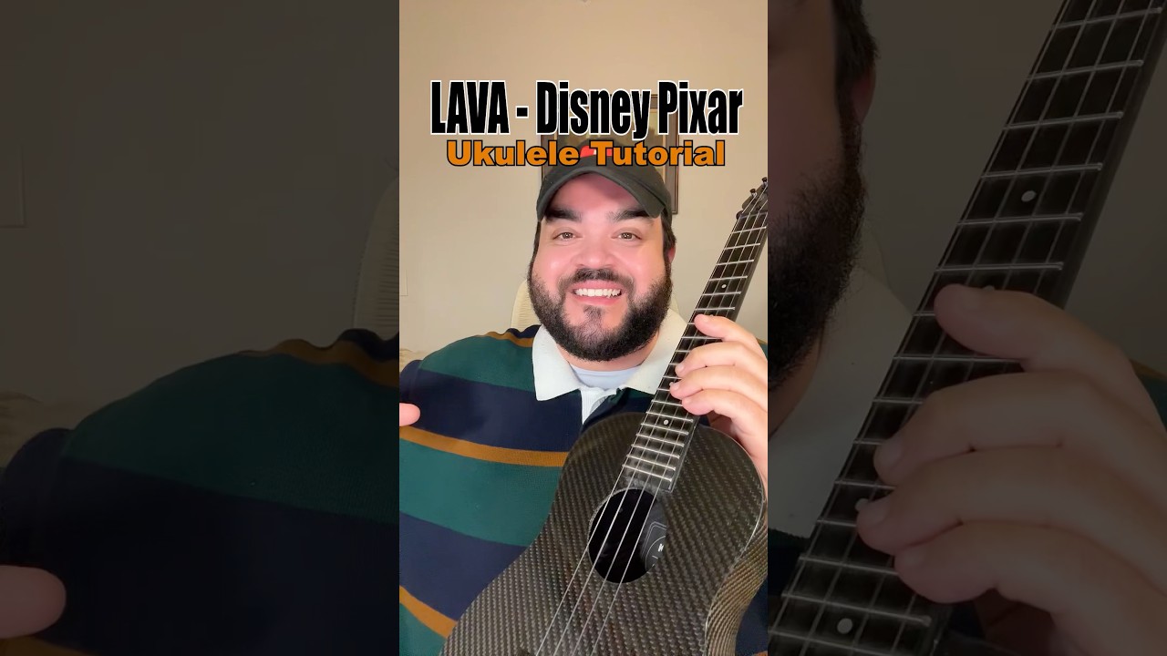 EASY Ukulele Tutorial for LAVA from the Disney Pixar movie #shorts