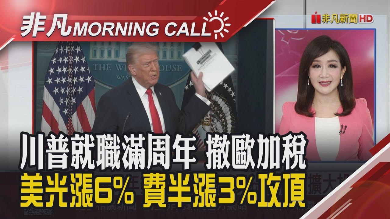 超微漲7% 美光漲6% 費半創高 川普撤歐關稅 363萬股民注意!0050.0056今除息 國巨.華新科接連調漲晶片電阻｜主播陳韋如｜【非凡Morning Call】20260122｜非漲凡財經新聞