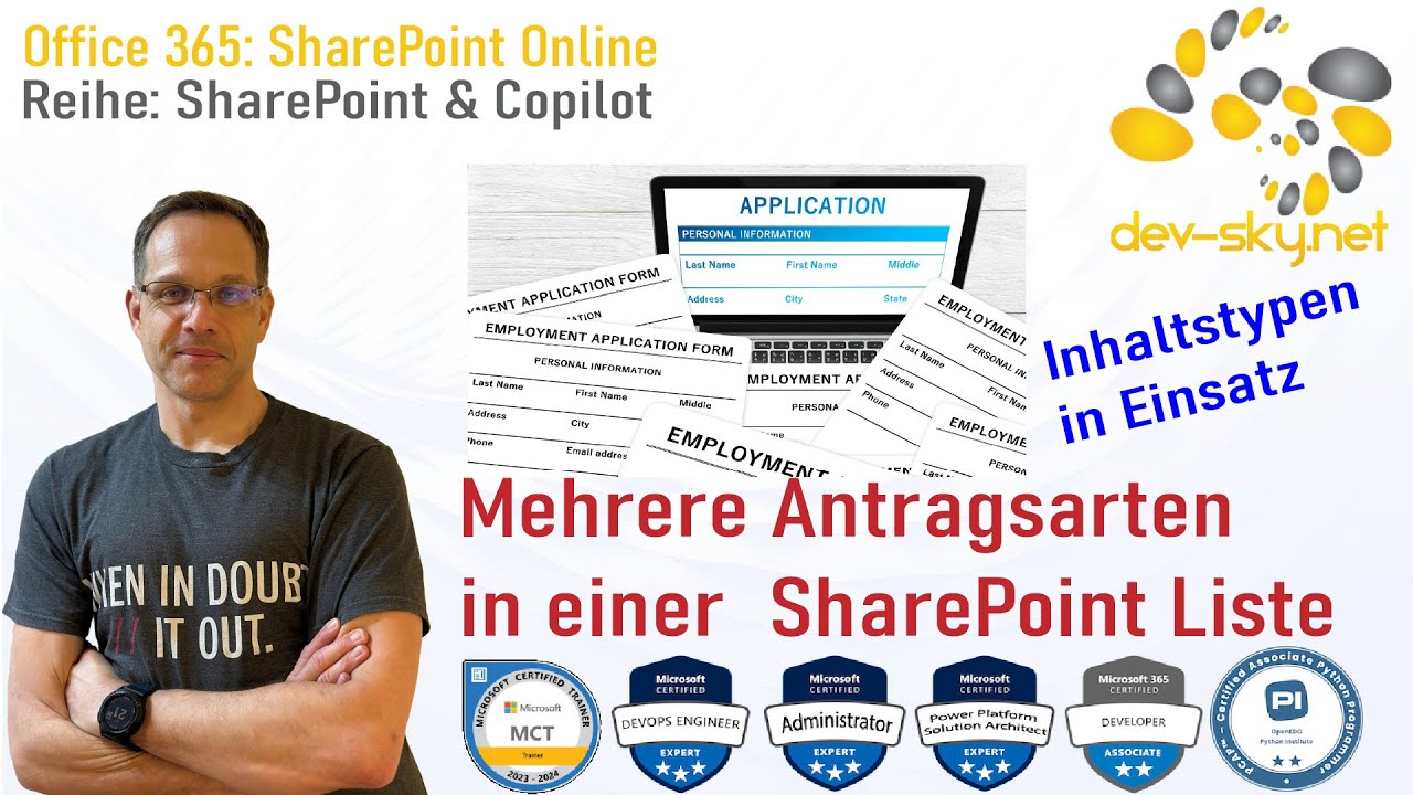 SharePoint Online: Mehrere Antragsarten in einer SharePoint Liste
