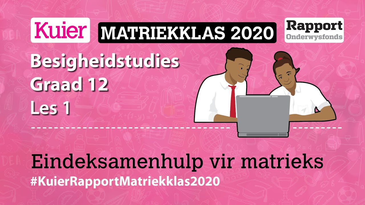 Kuier Rapport Matriekklas: Besigheidstudies Les 1