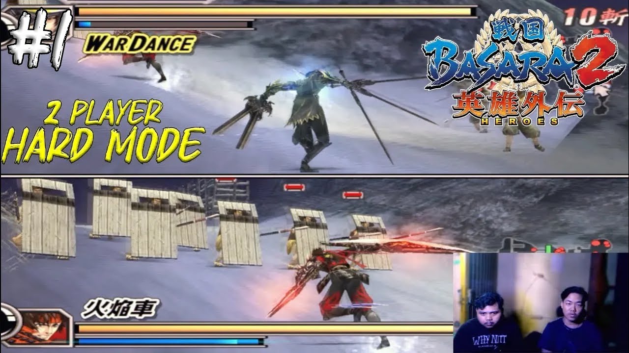 Masamune Date & Yukimura Sanada - Sengoku Basara 2 Heroes PS2 Multiplayer - Hard Mode | PART 1