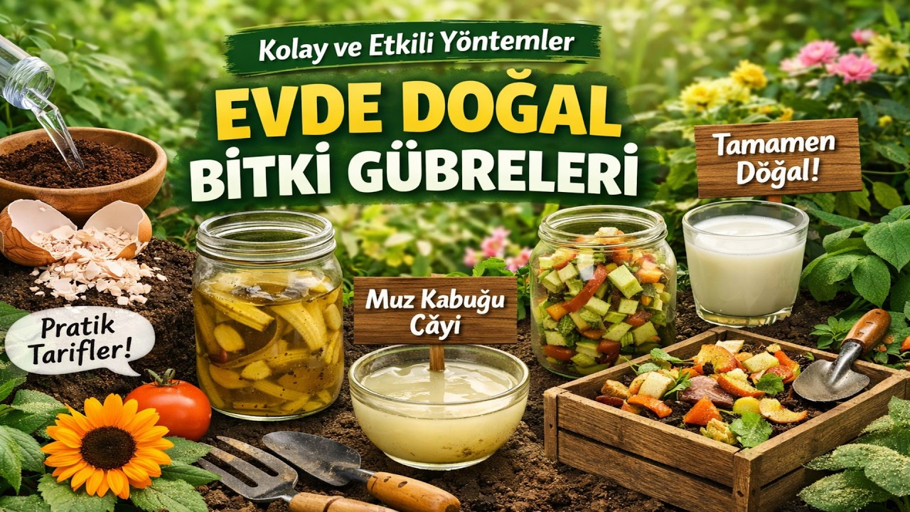 Evde Doğal Bitki G&uuml;breleri Hazırlama