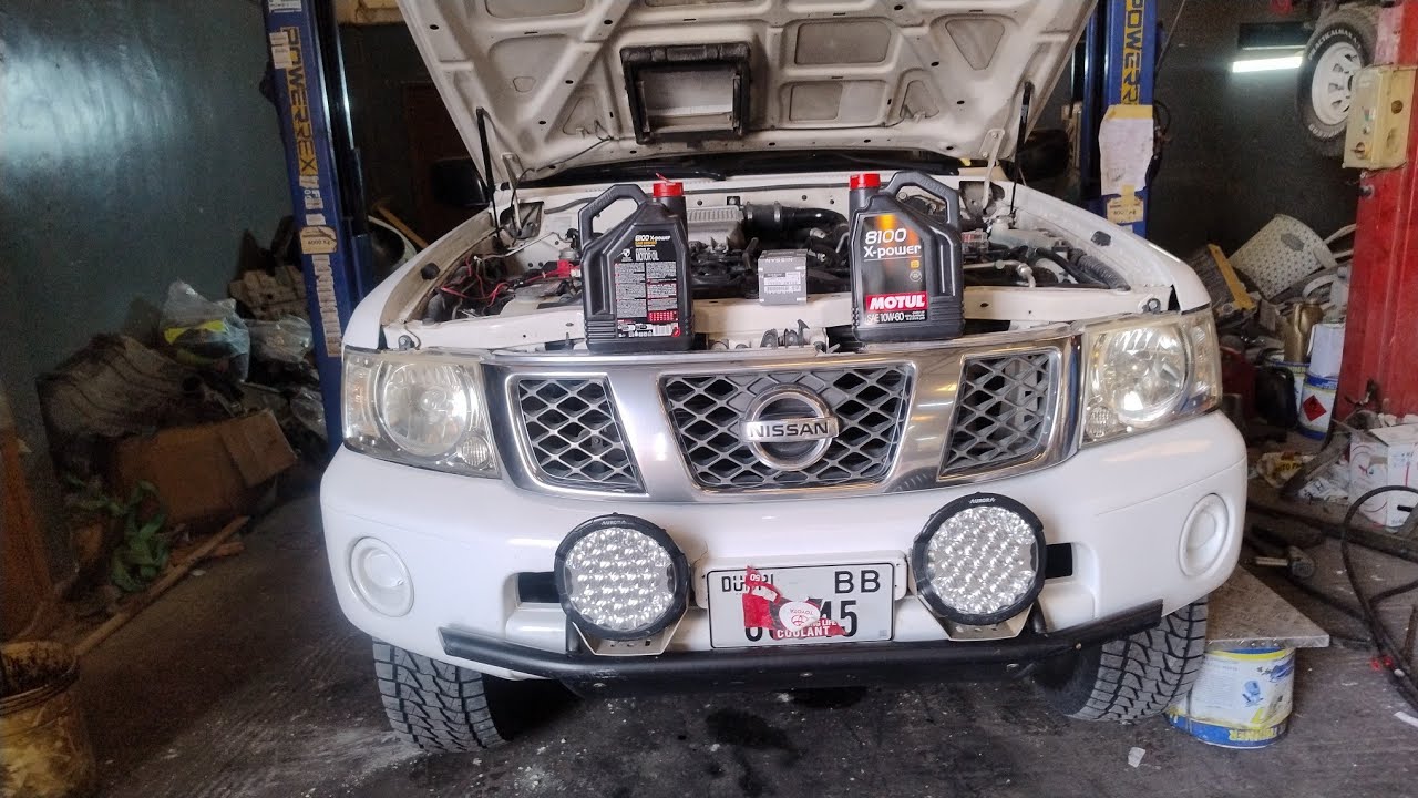 Nissan patrol y61 diesel Oil filter replacement  (ZD30 Engine)  