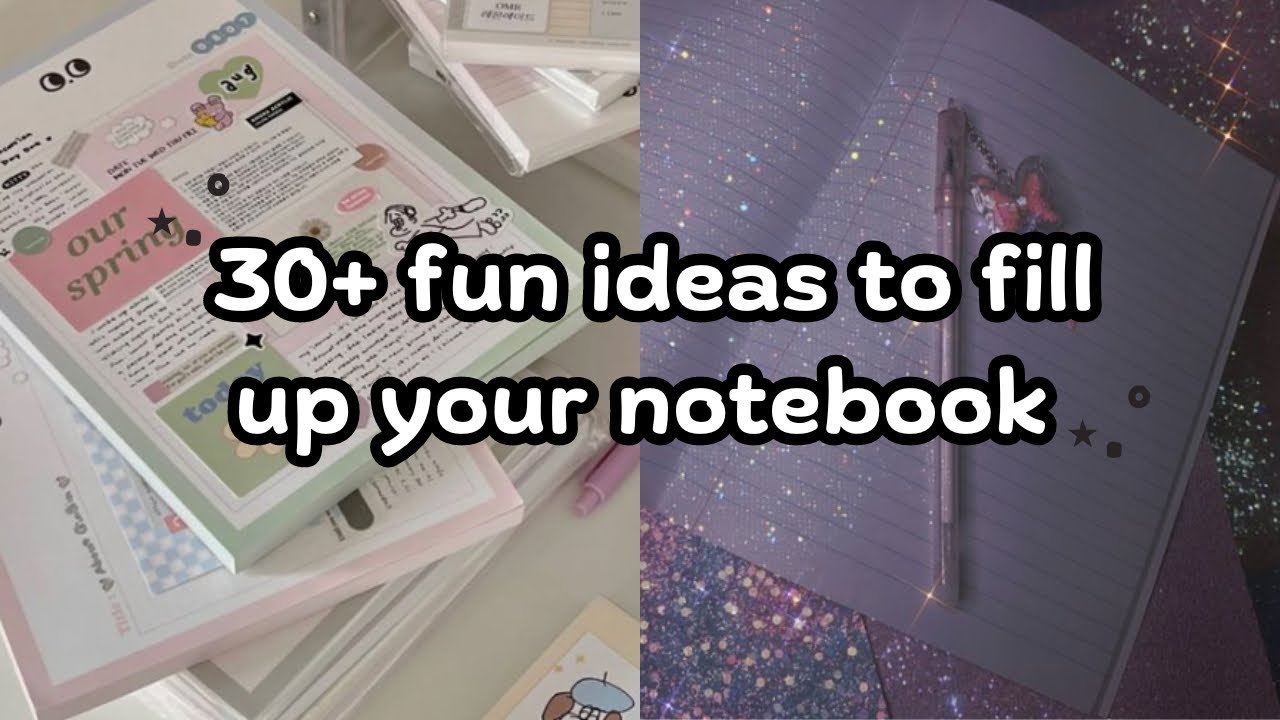 Aesthetic Things To Do In Notebook/Journal ✨📑🎀 | Empty Notebook Ideas |